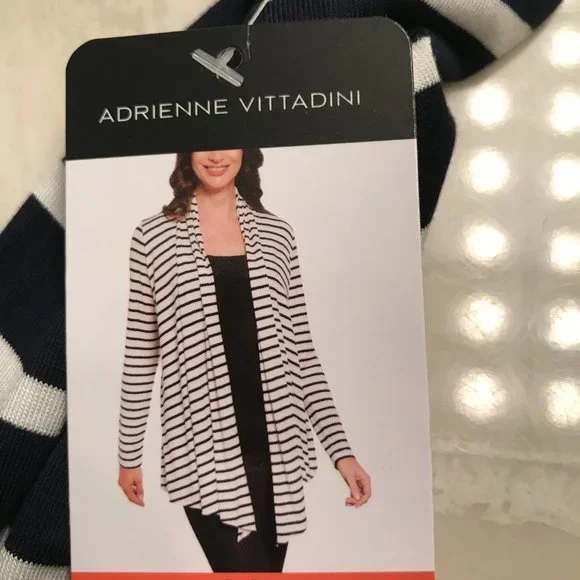 NWT Adrienne Vittadini Woman's Open Front Cardigan Knit - Picture 7 of 7
